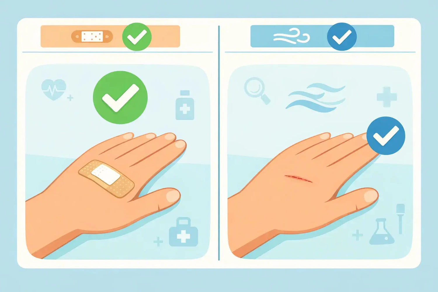 Wanneer dek je een wond af, of juist niet? AMS