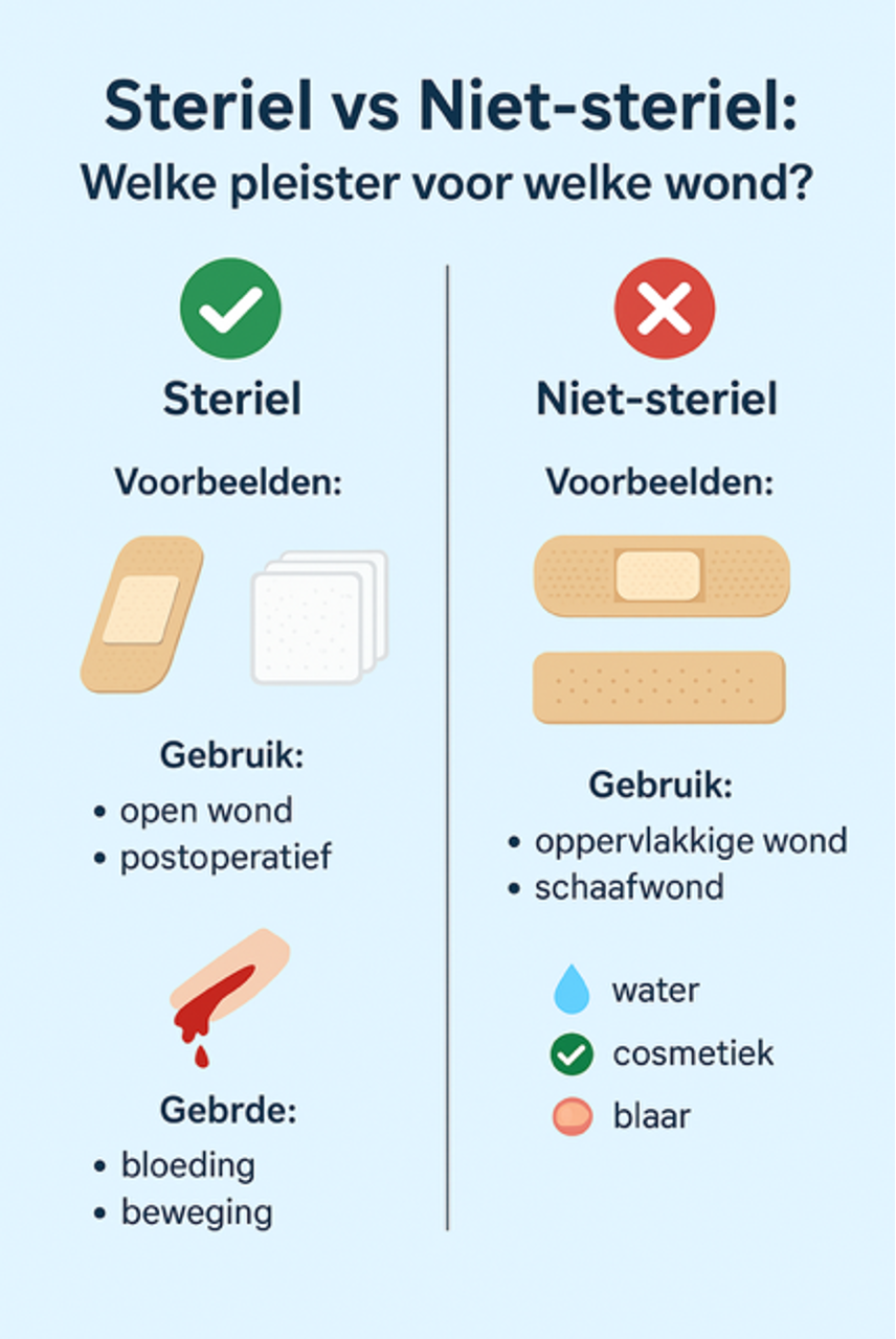 Welke pleister gebruik je wanneer?