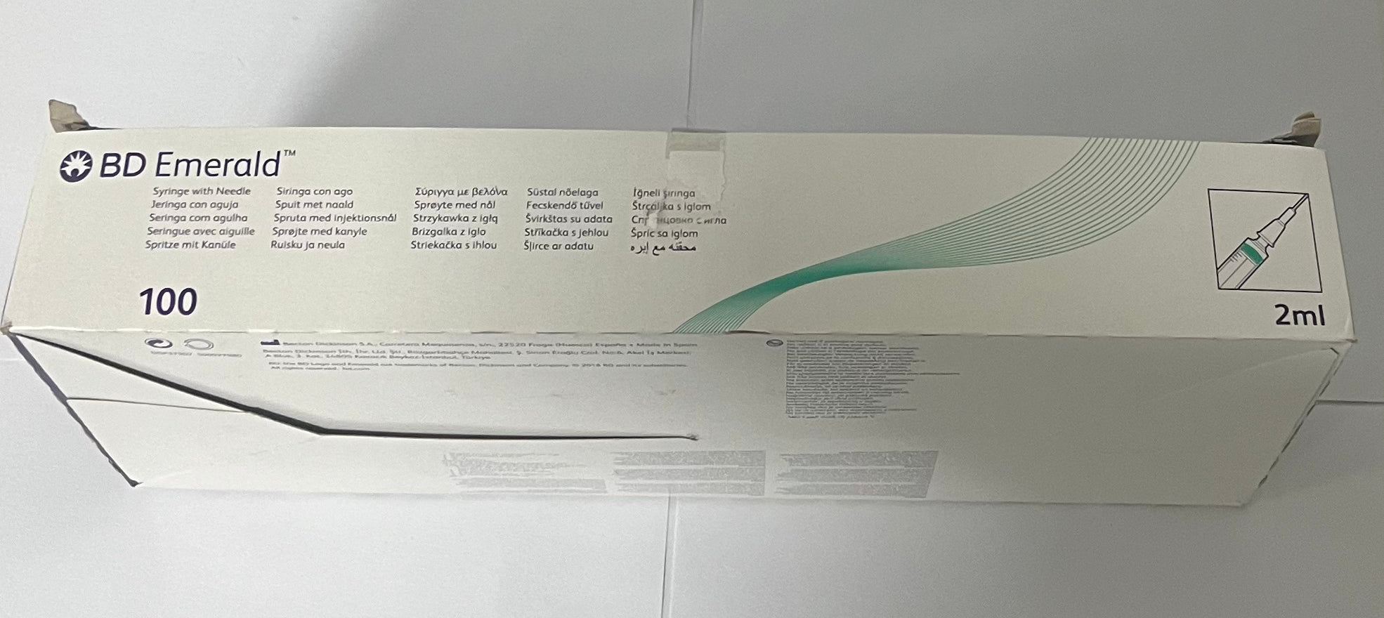 BD Emerald - syringe with needle - 0.6 x 25mm (23g) - 307740