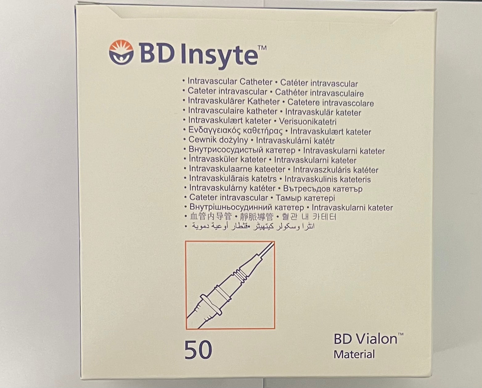 BD Insyte™ IV Catheter 22G × 1" (0.9 mm × 25 mm) – BD Vialon™ – 381223