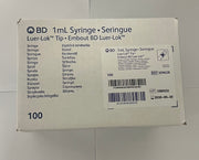 BD - PLASTIPAK syringe - 1ml luer lok - 100 stuks per doos