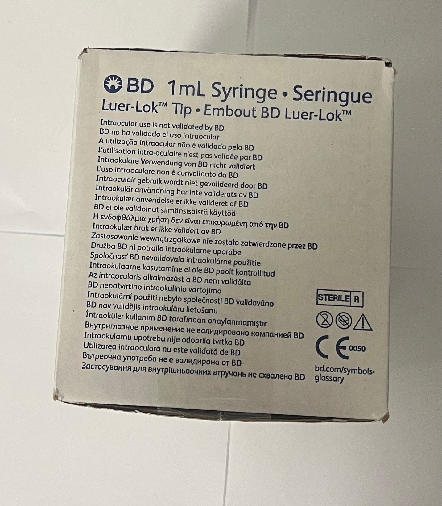 BD - PLASTIPAK syringe - 1ml luer lok - 100 stuks per doos
