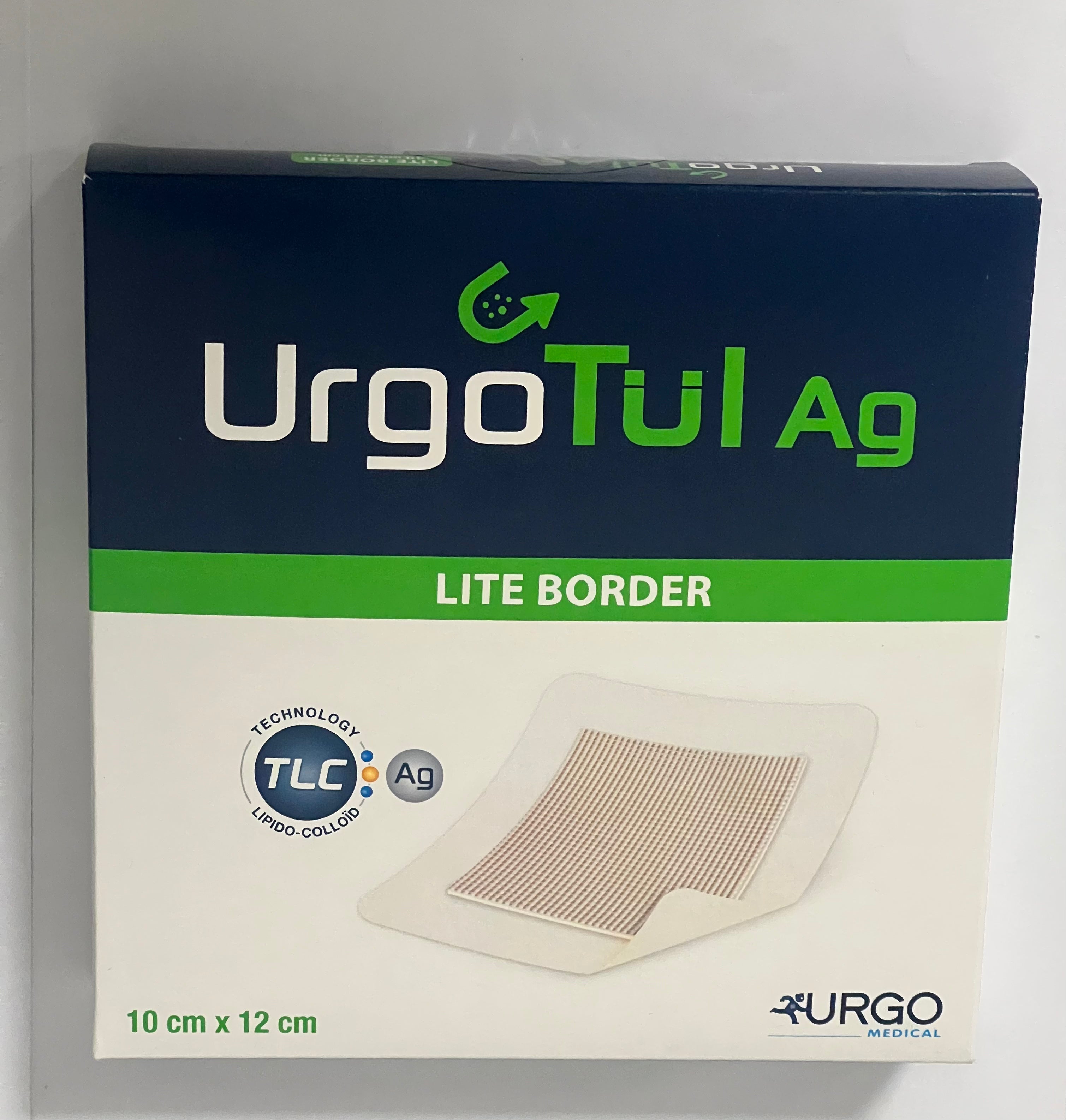 UrgoMedical - UrgoTül Ag Lite Border - 10cm x 12cm - 550137