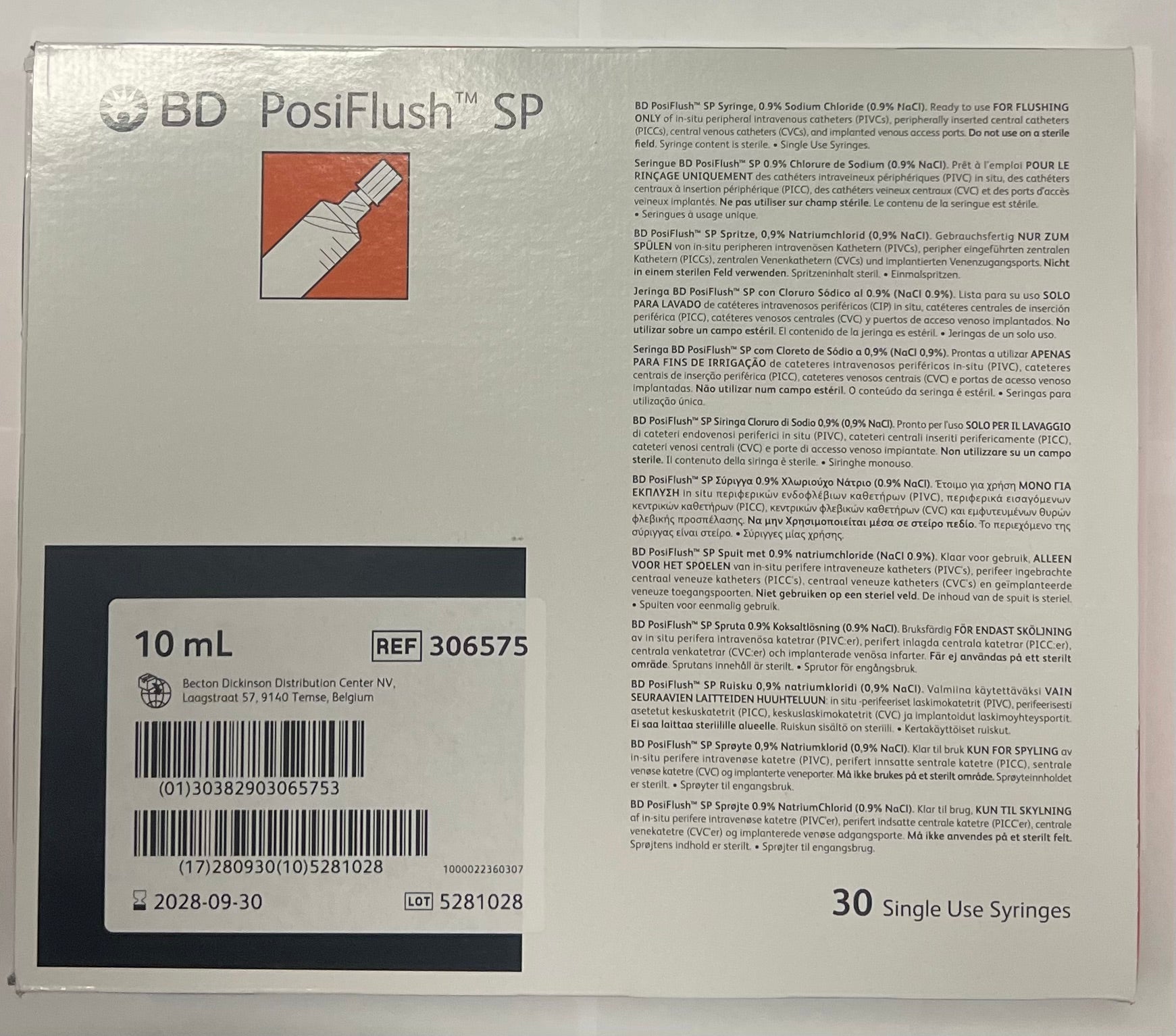 BD - PosiFlush SP - 10ml - 306575