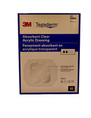 3M - Tegaderm - Absorbent Clear - 14.9 cm x 15.2 cm - 10 pcs per box -90802