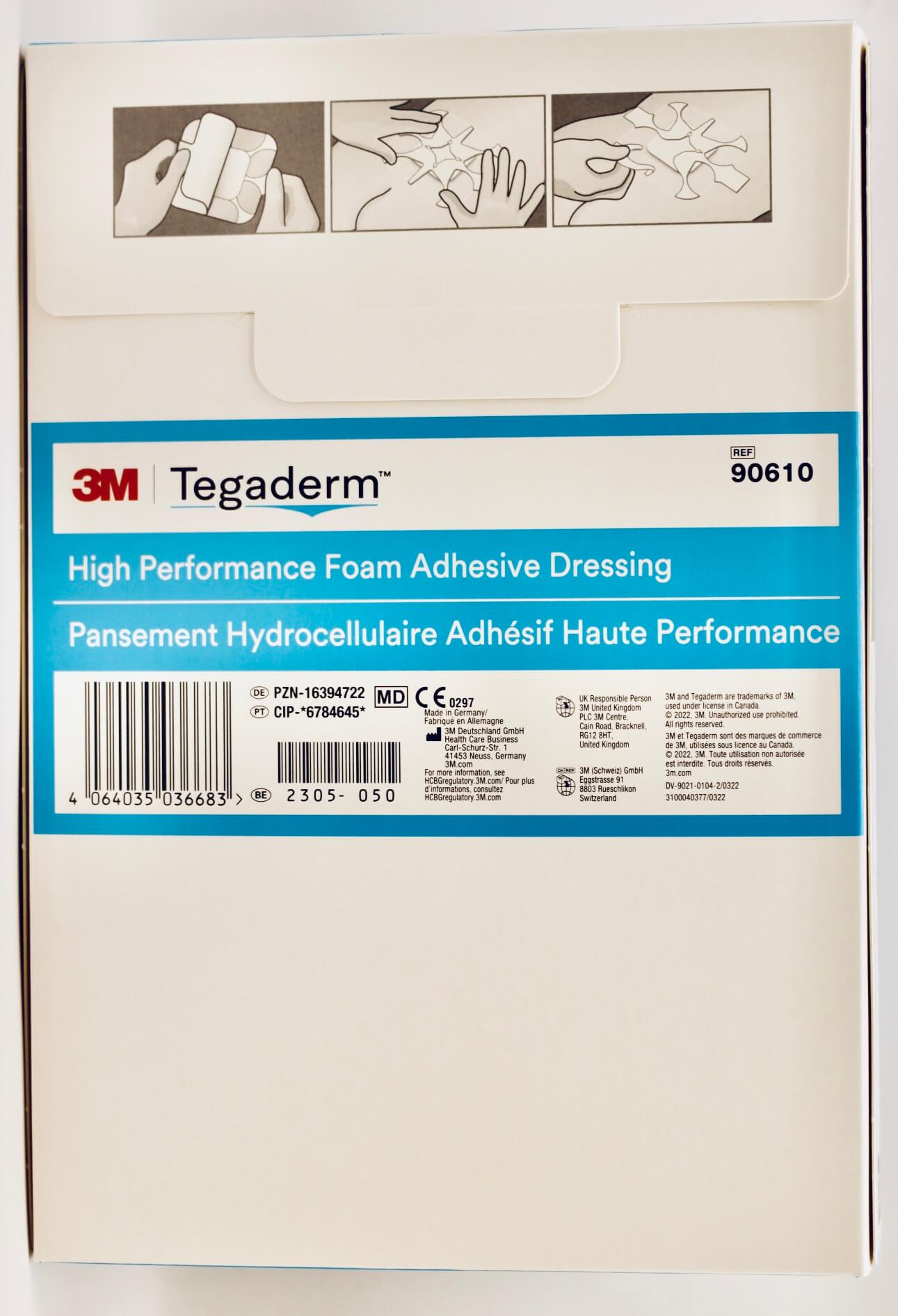 3M - Tegaderm - Foam Adhesive - 8.8 cm x 8.8 cm - 90610