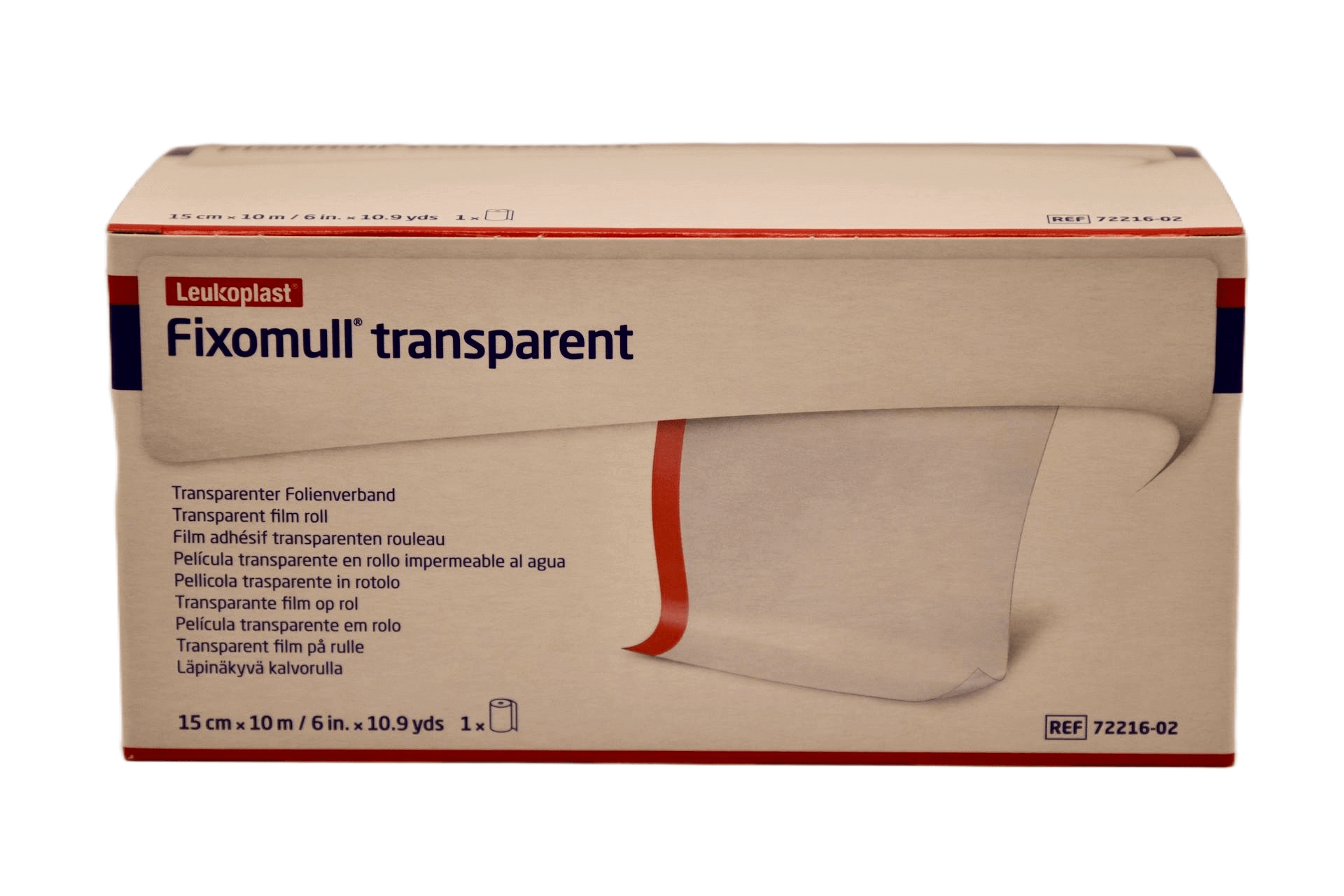 BSN Essity - Fixomull transparent - 15 cm x 10 m - 1 stuk per doos