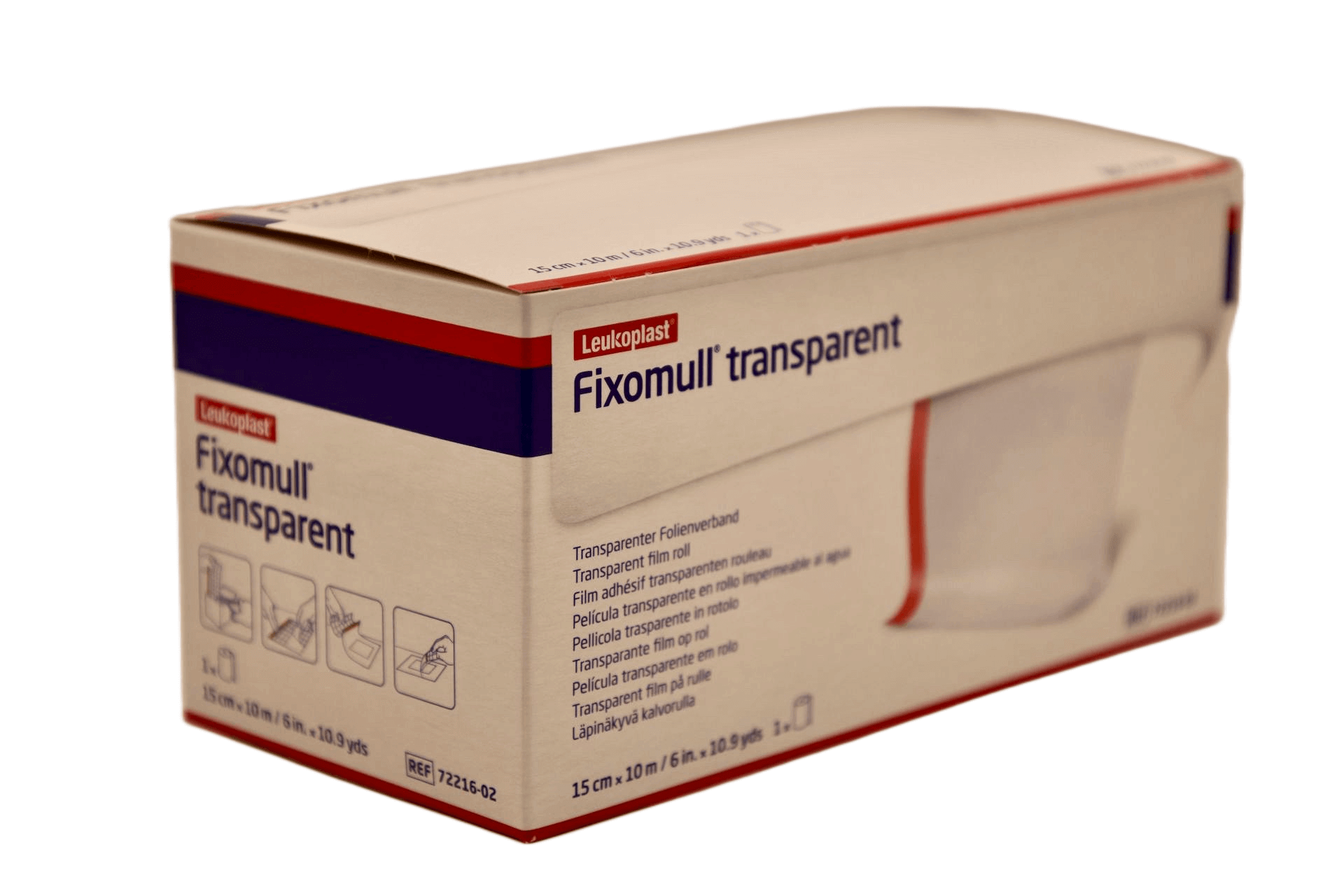 BSN Essity - Fixomull transparent - 15 cm x 10 m - 1 stuk per doos