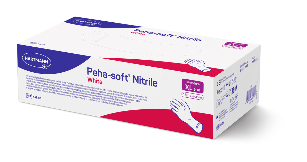 Hartmann Peha-soft® nitrile gloves, size XL, 942209, 180 pieces per box