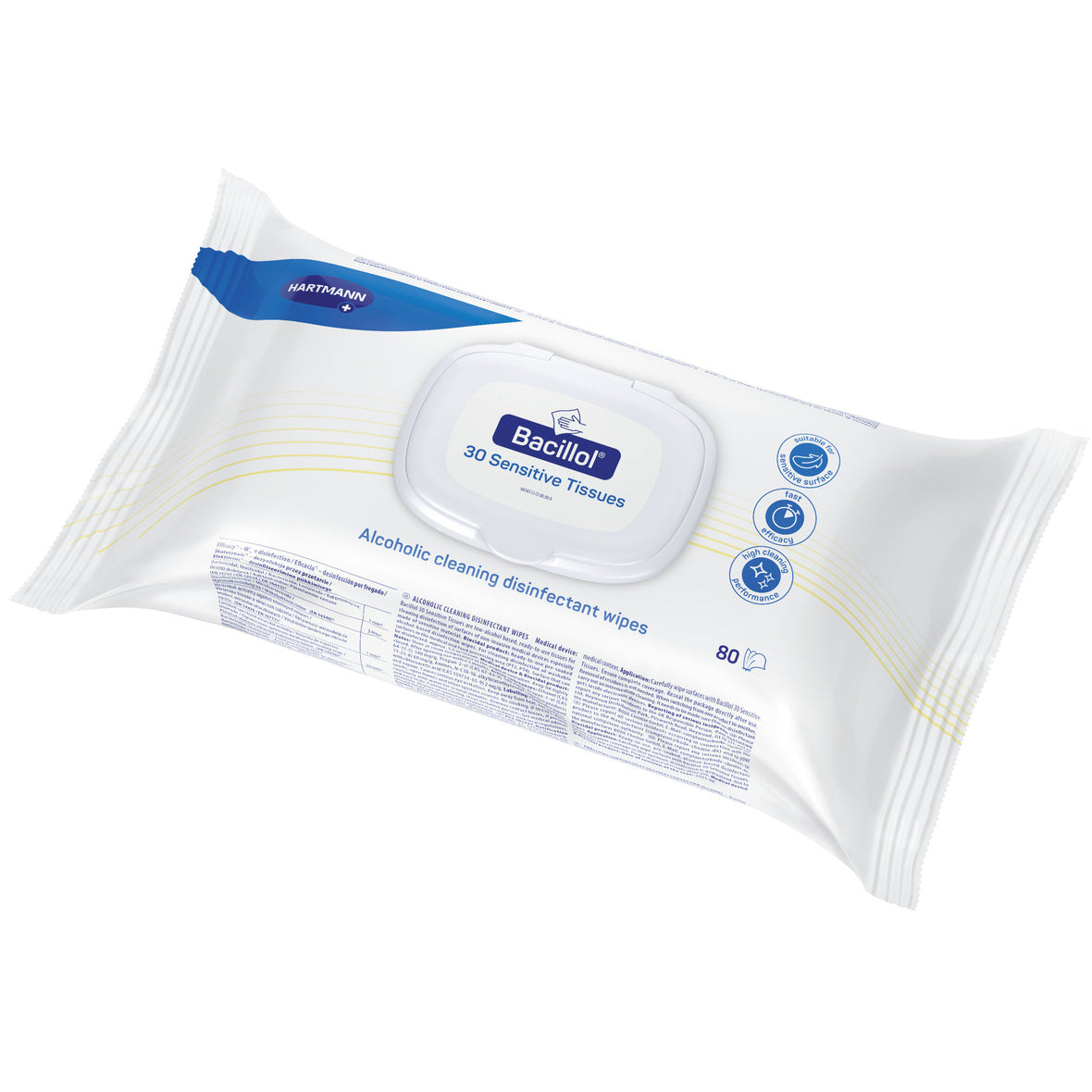 Hartmann - Bacillol 30 sensitive Tissues - 80 stuks per doos