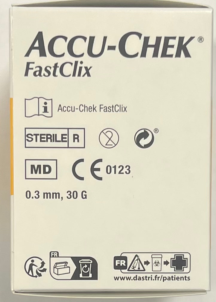 Roche - (Accu-Chek Fastclix) - 0,3mm, 30G - 05208491001 Roche