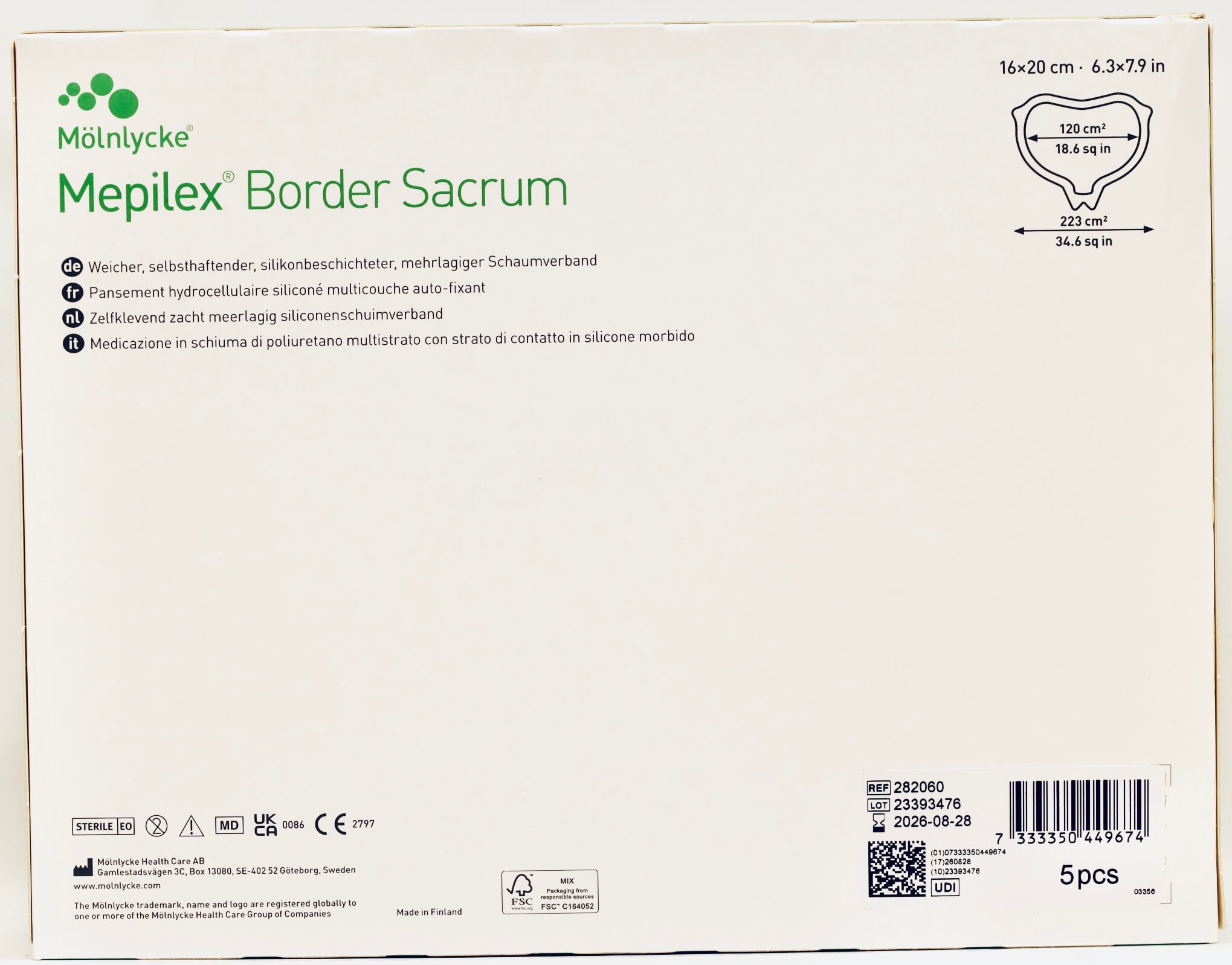 Mölnlycke - Mepilex Border - 16 x 20 cm - 282060