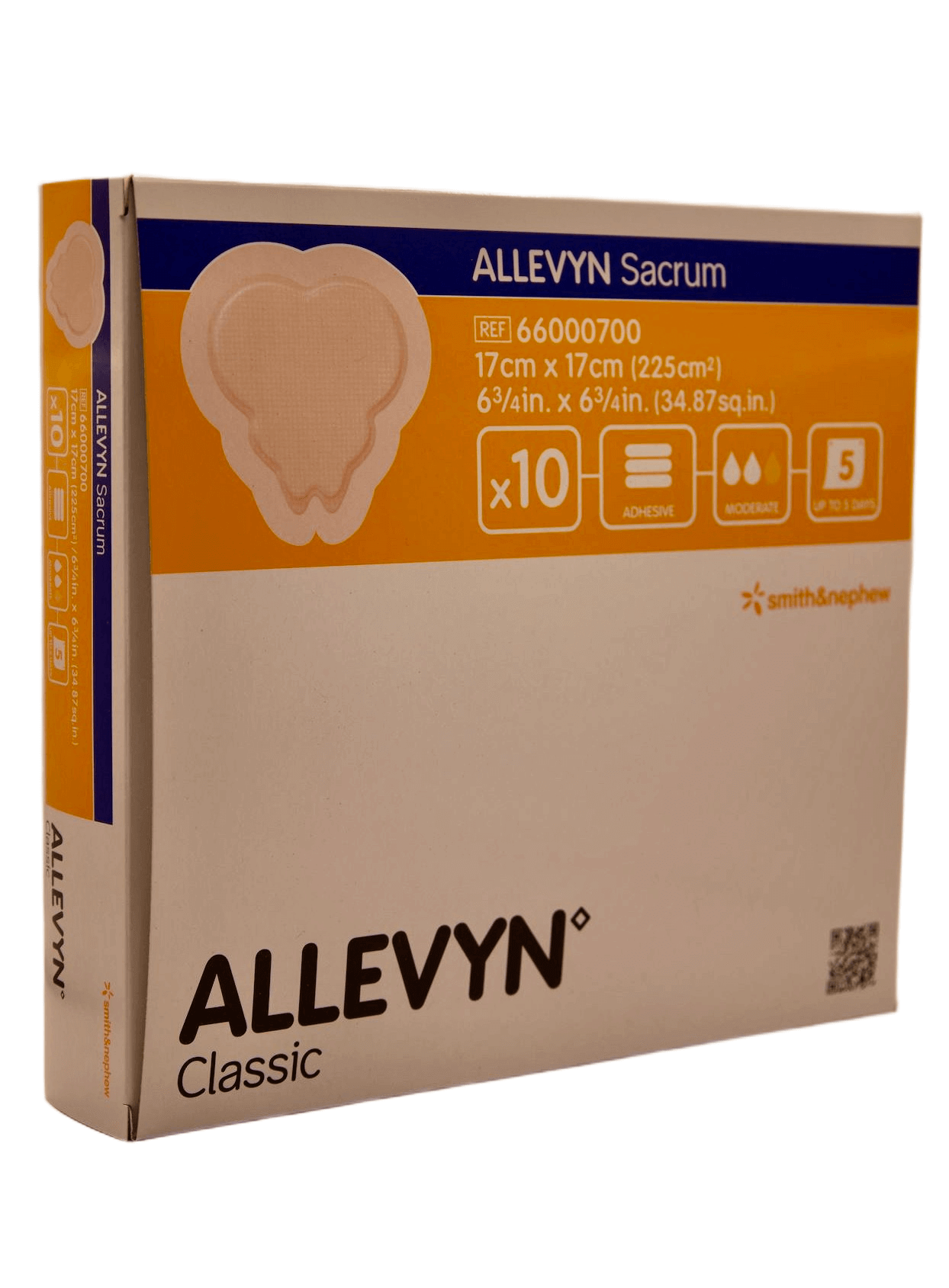 Smith &amp; Nephew - Allevyn Sacrum - 17 cm x 17 cm - 10 pcs per box - 66000700