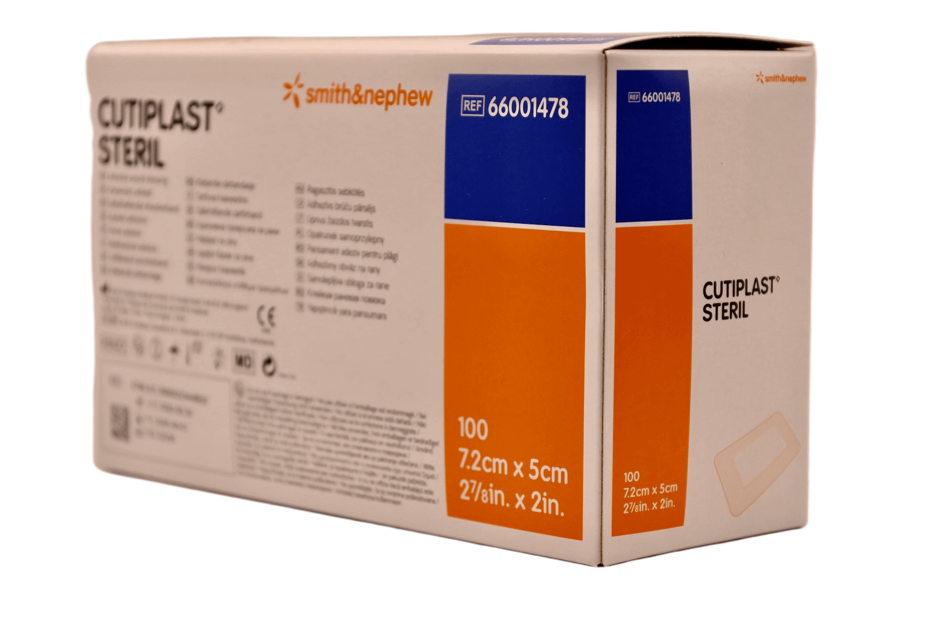 Smith &amp; Nephew - Cutiplast Steril - 7.2 cm x 5 cm - 100 pcs per box - 66001478
