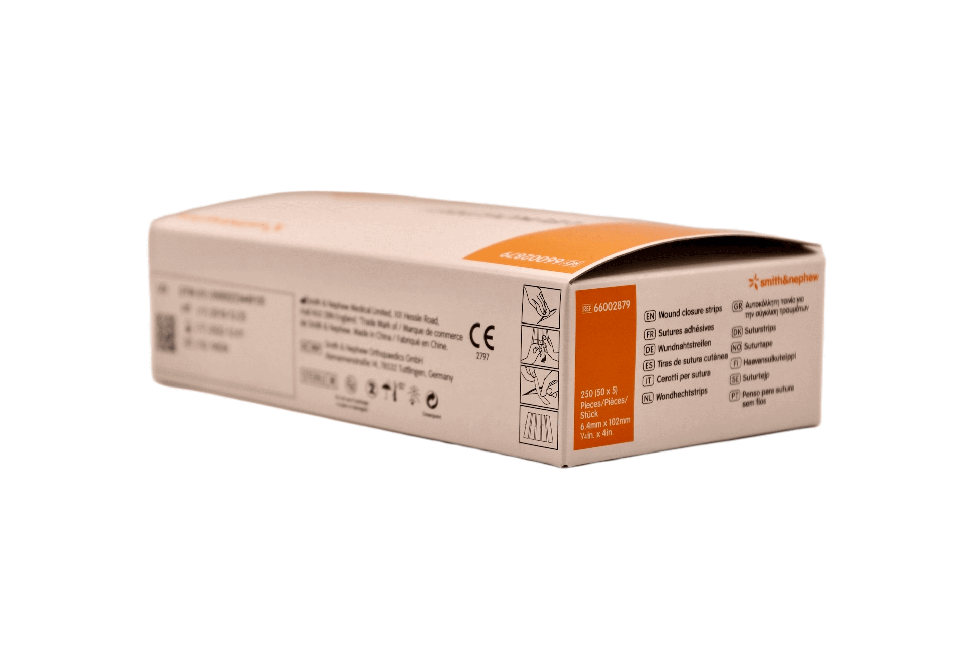 Smith &amp; Nephew - Leukostrip - 6.4 mm x 102 mm - 250 pcs per box - 66002879