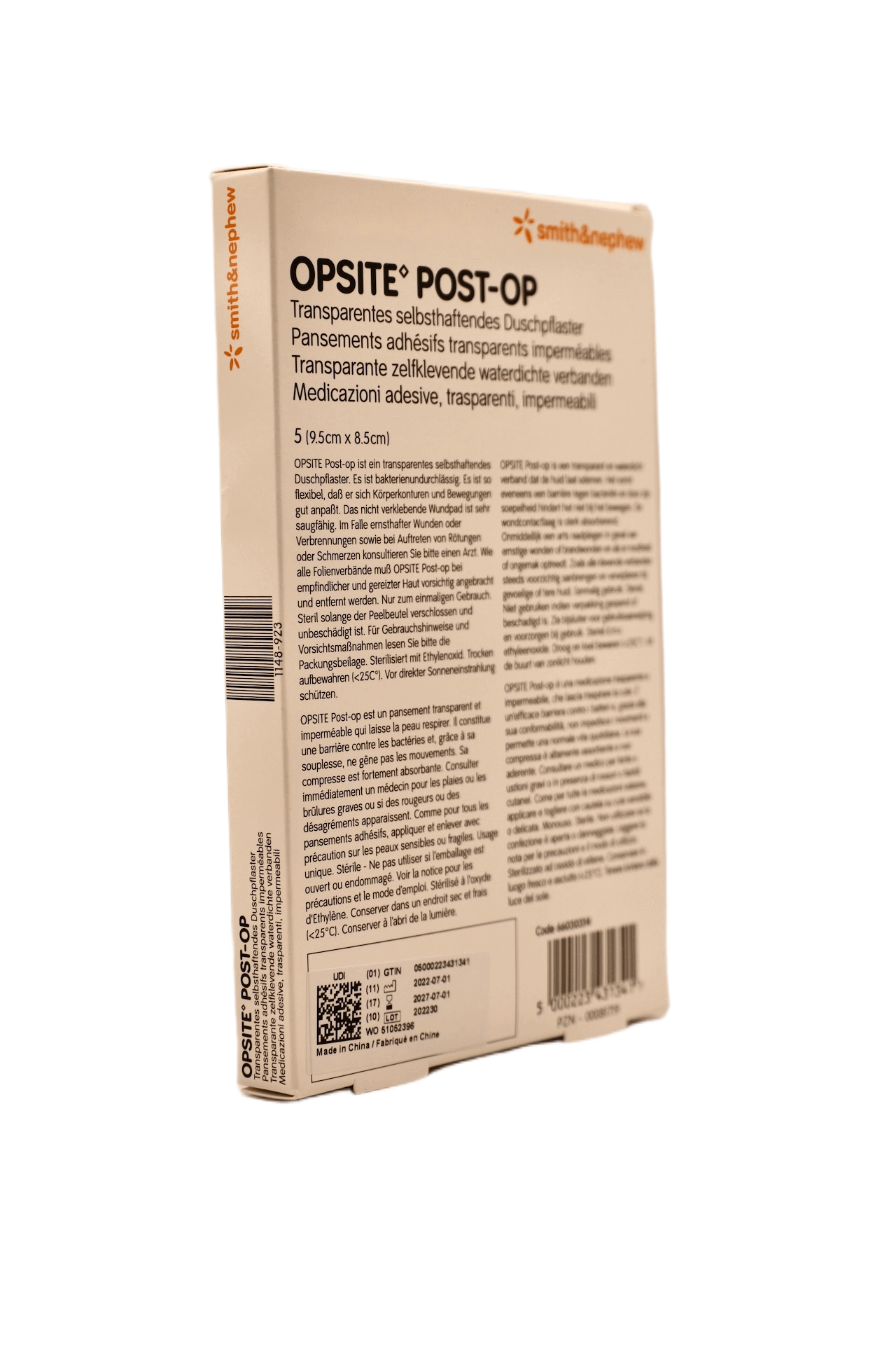 Smith &amp; Nephew - OPSITE POST-OP - 9.5 cm x 8.5 cm - 1 pc per box - 66030314
