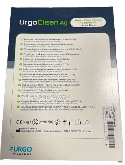 UrgoClean Ag 15 cm x 20 cm 551561
